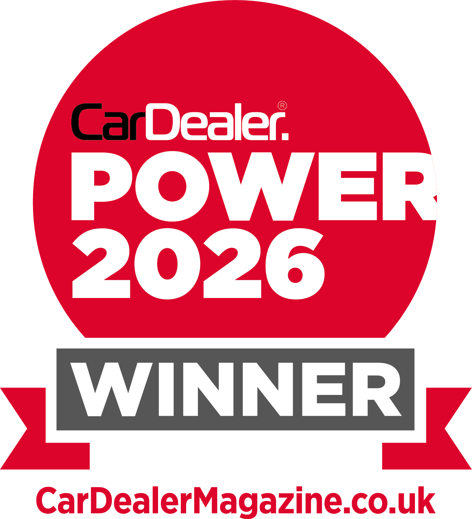 CarDealer Magazine Power 2026 winner medal